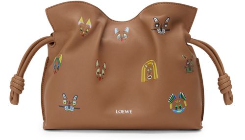 LOEWE Cats mini Flamenco clutch in nappa calfskin