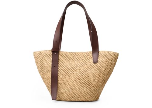 LIE STUDIO Bianca small raffia bag