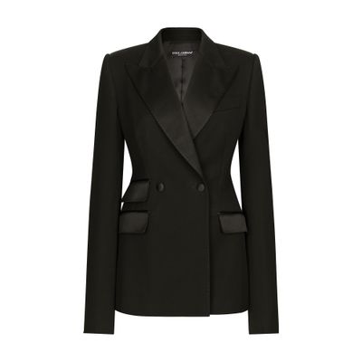 Dolce & Gabbana Double Breasted Jacket In Black