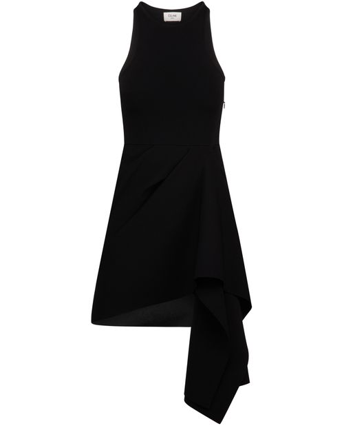 CELINE Draped viscose dress