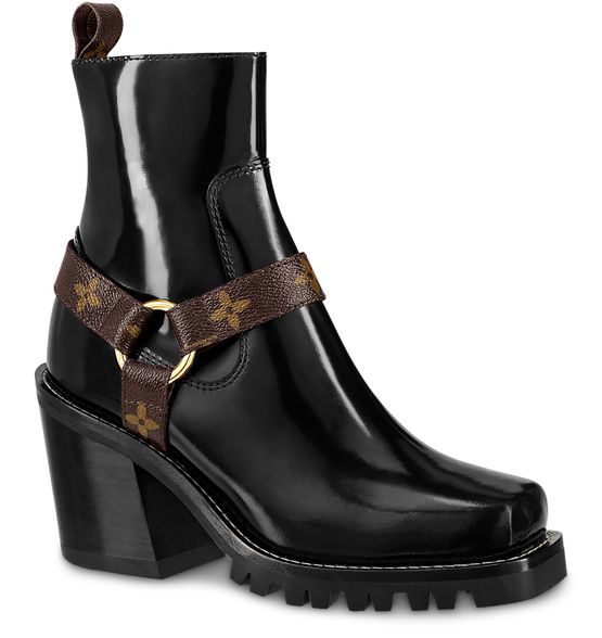 Louis Vuitton - Authenticated Limitless Boots - Leather Black Plain for Women, Never Worn