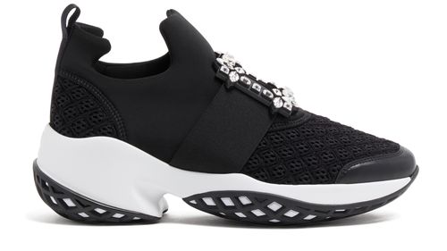 ROGER VIVIER Viv Run strass buckle sneakers