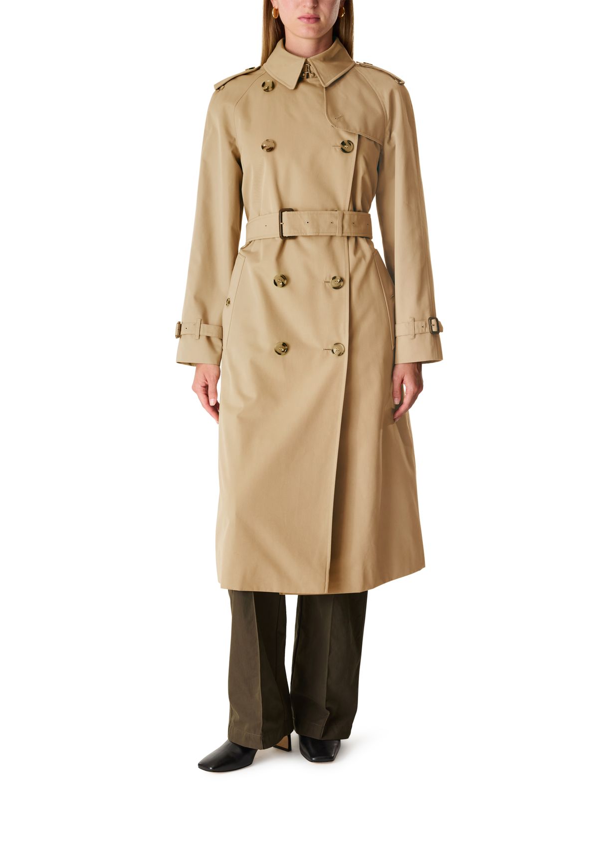 BURBERRY 워털루 롱 헤리티지 트렌치 코트