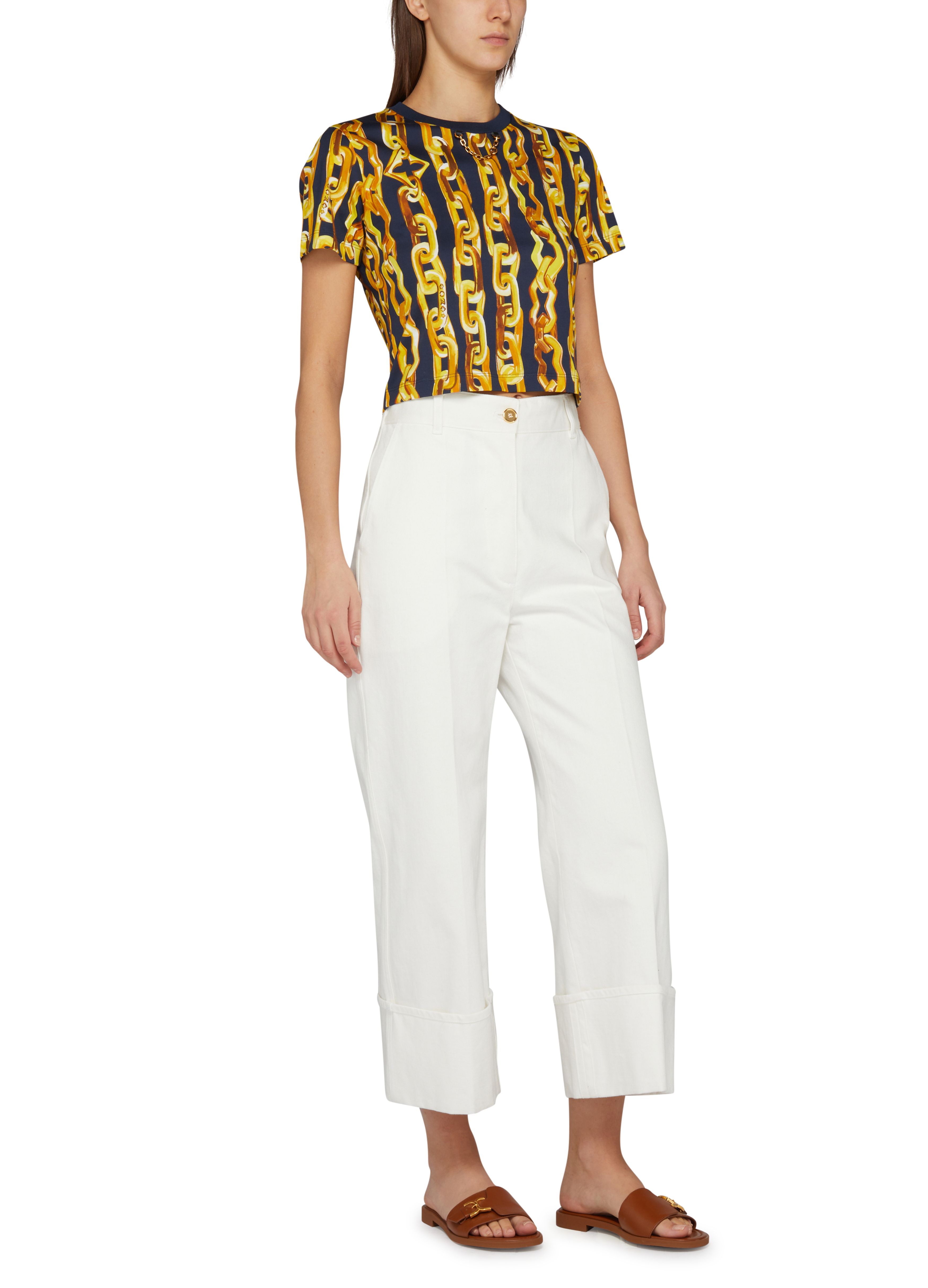 Chain Print Crop Top thumbnail 5