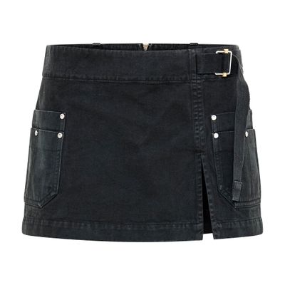 Shop Dion Lee Apron Wrap Skirt In Black