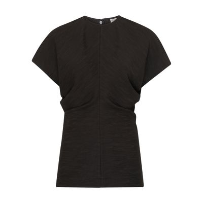 Totême Toteme Women Black Basketweave Slouch Waist Top In Black
