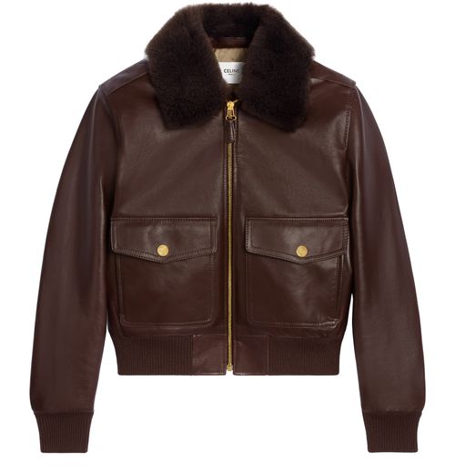 CELINE Aviator blouson jacket in calfskin