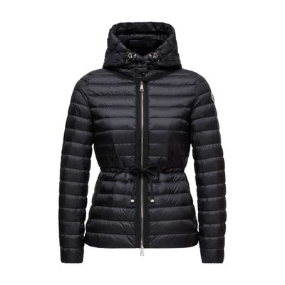 MONCLER ブラックジャケット チェーンディテール ブラック Montcla ショートダウンジャケット : ショートダウン