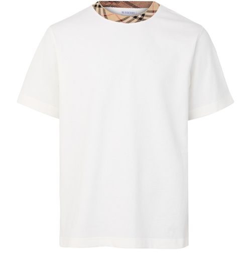 BURBERRY Check cotton t-shirt