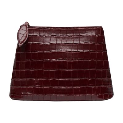 Liffner Zippered Clutch In Burgundy
