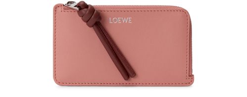 LOEWE Knot shiny nappa calfskin card and coin holder