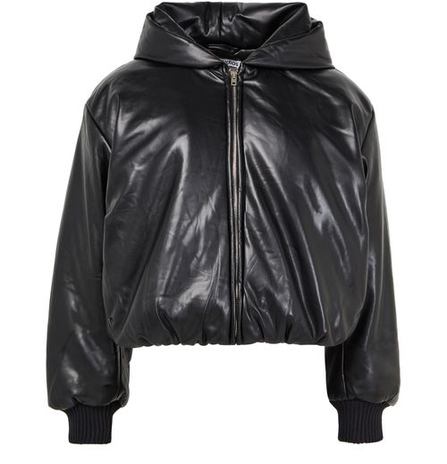 ACNE STUDIOS Hooded faux leather jacket