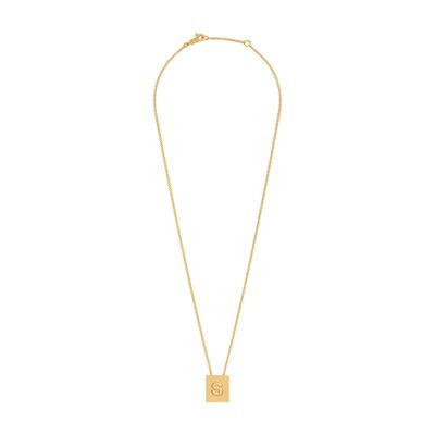 CELINE アルファベットM ネックレス ゴールド CELINE アルファベットM ネックレス ゴールド