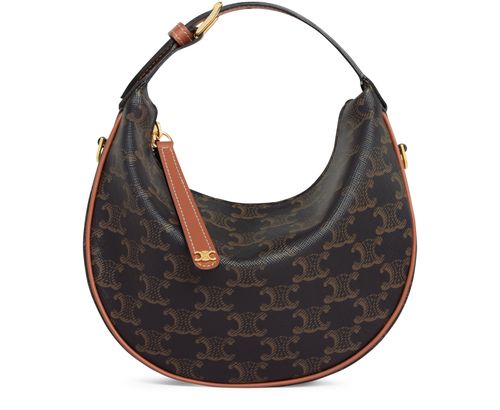 CELINE Teen Celine Lulu in Triomphe canvas and calfskin
