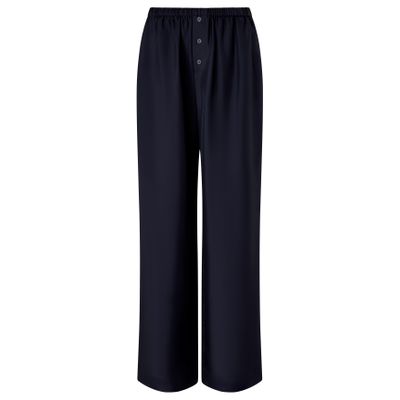 Rohe Loose-fit Silk Pants In Blue