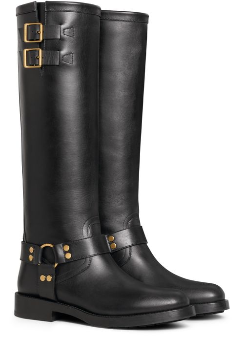 CELINE Celine biker in calfskin - vegetal tanning high boots