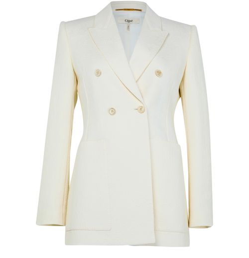 CHLOE Cotton blend jacquard blazer