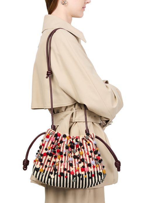 LOEWE Medium Flamenco purse in embroidered textile