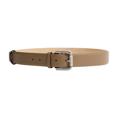 Max Mara New Buckle Belt In Brown