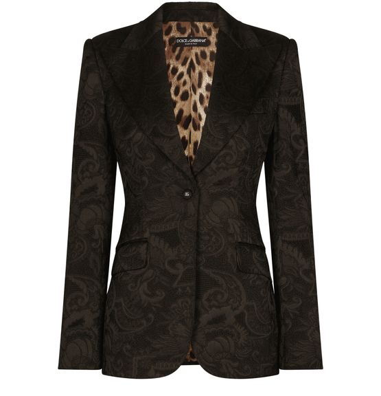 Dolce and gabbana floral jacquard blazer on sale