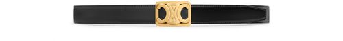 CELINE Medium reversible Framed Triomphe belt in taurillon and natural calfskin