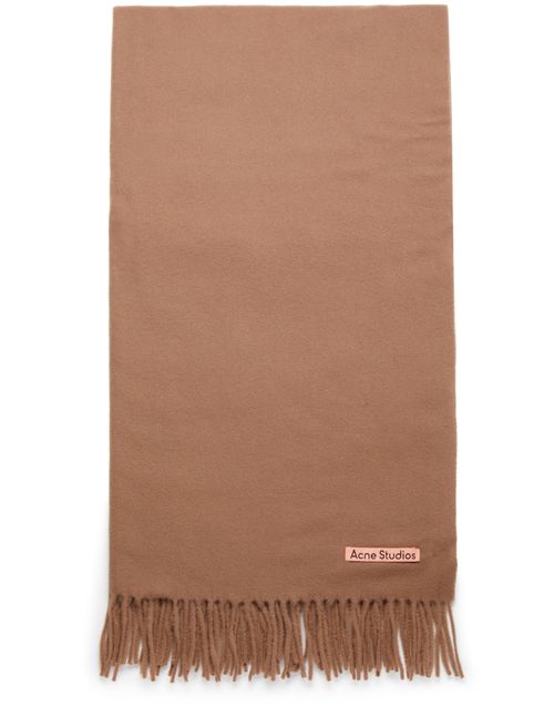 ACNE STUDIOS Fringe wool oversized scarf