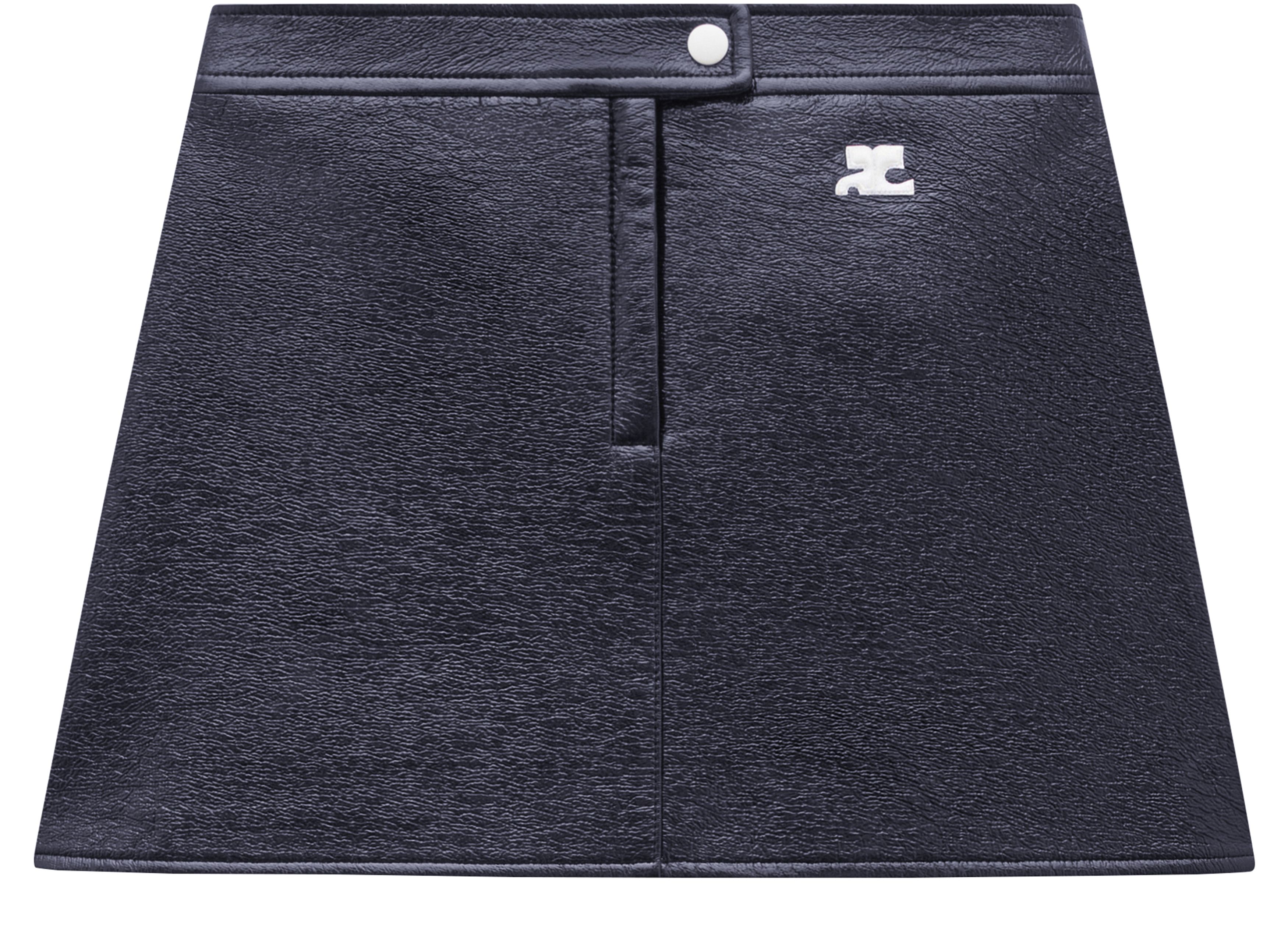 Reedition Vinyl mini skirt