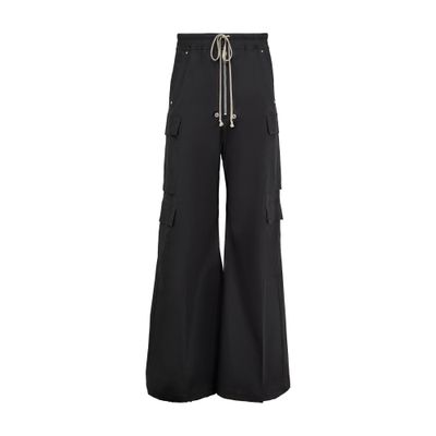 Rick Owens Men's Silk Cargobelas In Black