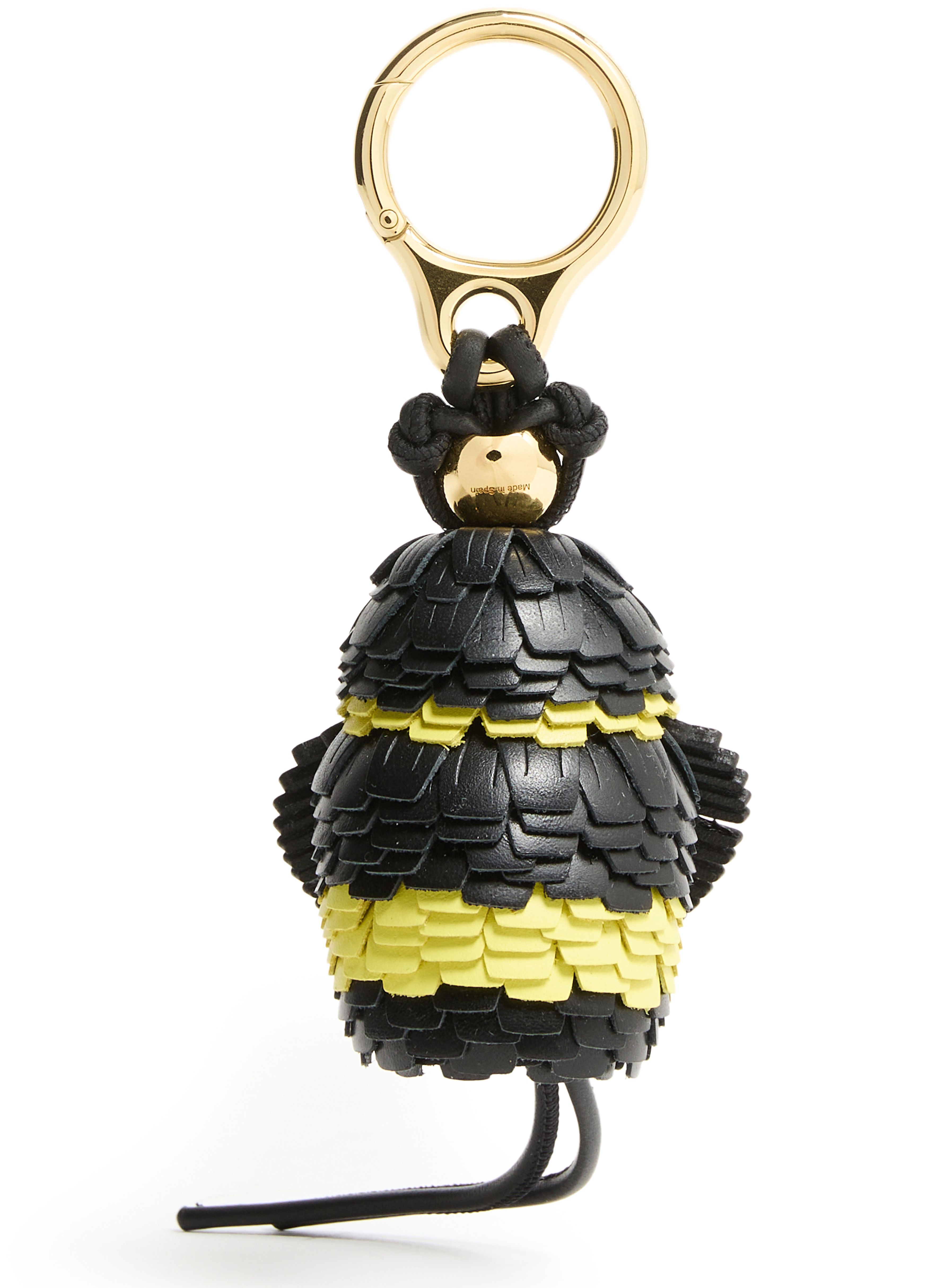 Classic calfskin honey bee bag charm