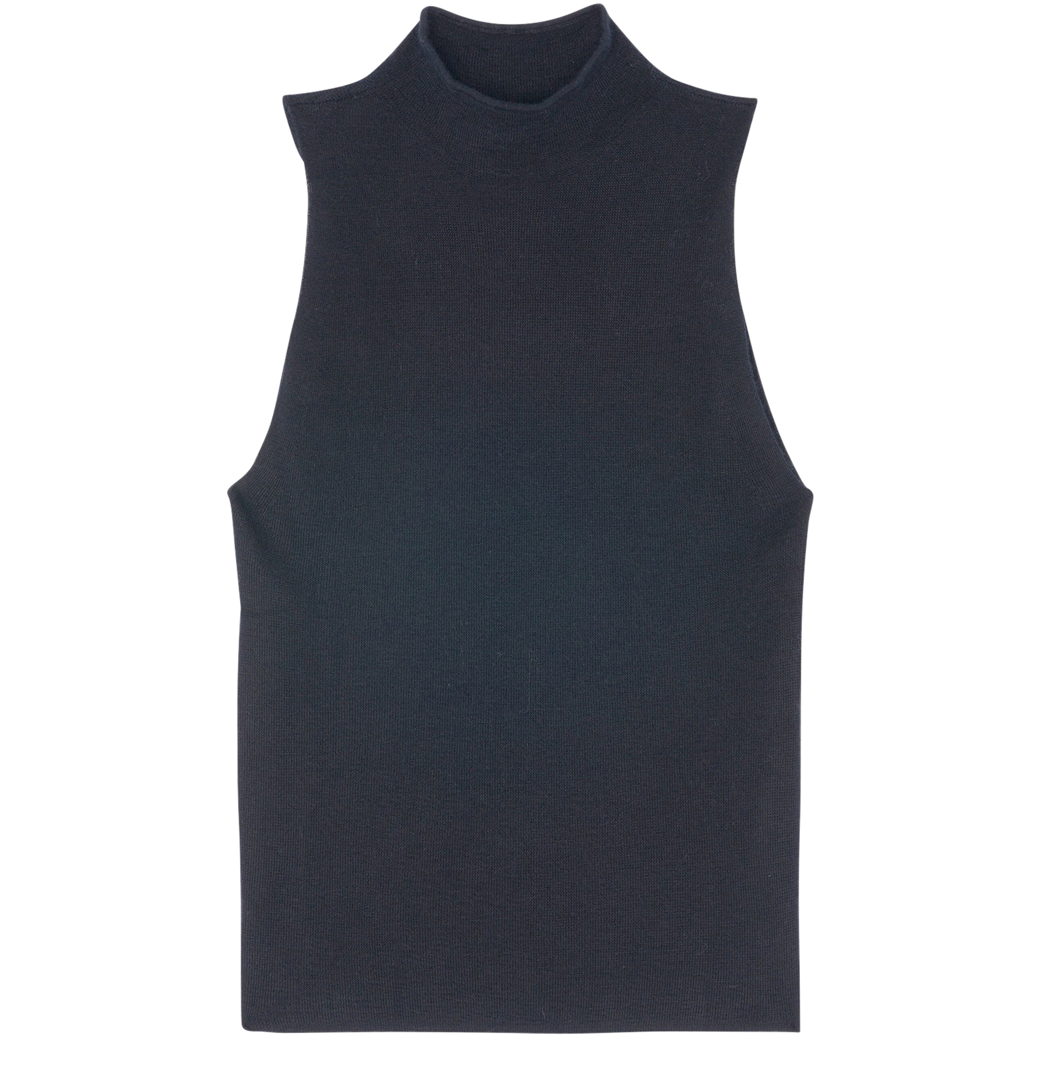 Plain knit vest top