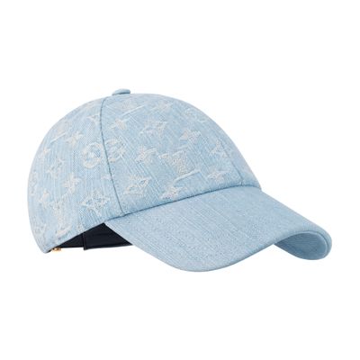 Louis Vuitton Monogram Denim Cap In Blue