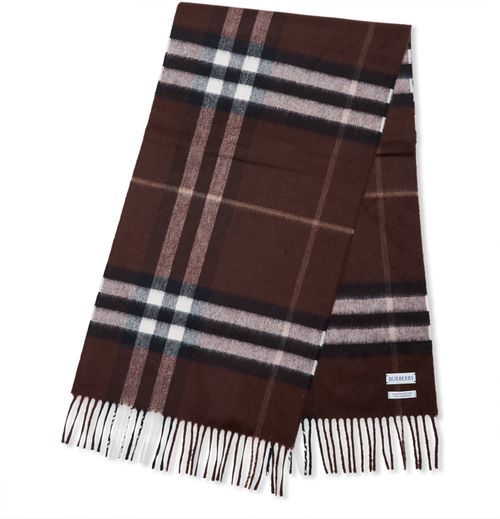 BURBERRY Check cashmere scarf