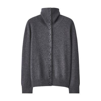 Lisa Yang Denie Cashmere Cardigan In Gray