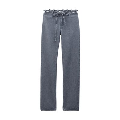 Filippa K Lace Waist Jeans In Grey