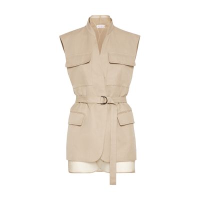 Brunello Cucinelli Gilet In Beige
