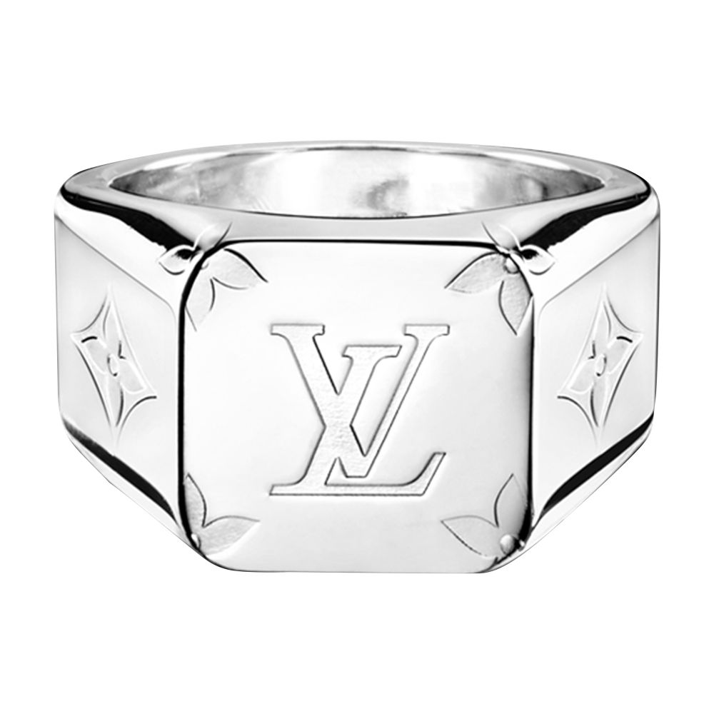 Monogram signet ring thumbnail 4