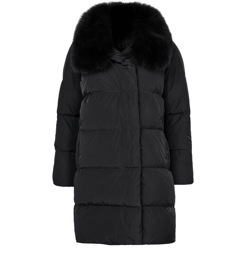 YVES SALOMON Puffer jacket with a fox fur collar