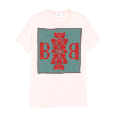 Barrie Cashmere Patch T-shirt In Pink