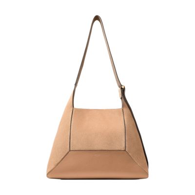 Jimmy Choo Large Diamond Hobo Bag In Brown