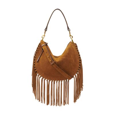 Isabel Marant Oskan Soft Zipped Shoulder Bag In Yellow