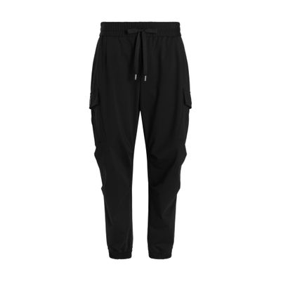Dolce & Gabbana Drawstring-waist Cargo Pants In Black
