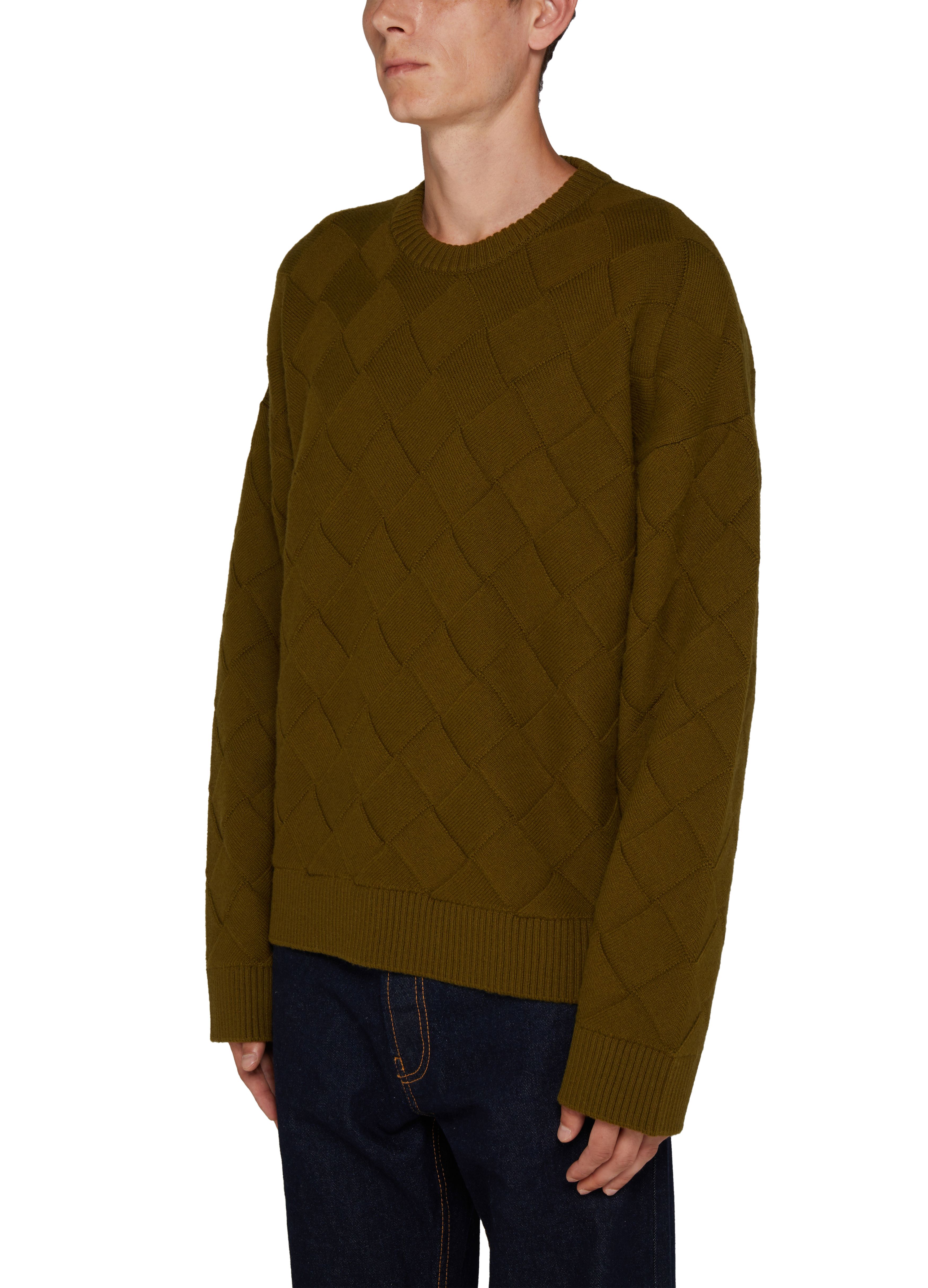Intreccio patterned wool sweater thumbnail 4