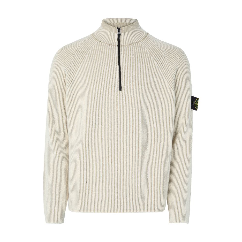 Compass patch half-zipped knitted jumper thumbnail 4