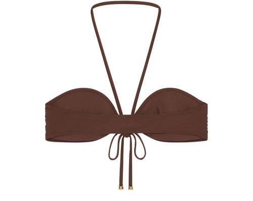 CELINE Triomphe balconette top in matte jersey