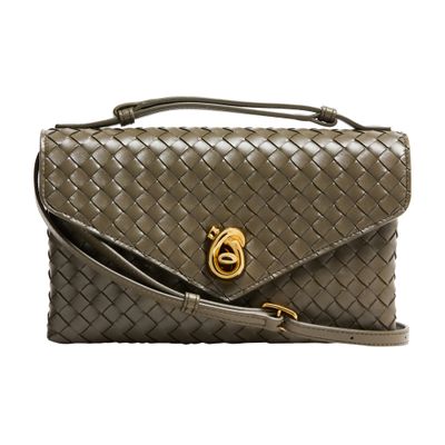 Bottega Veneta Women Knot Lock Cypress Coloured Bag In Green