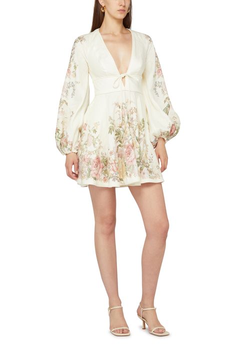 ZIMMERMANN Waverly plunge mini dress